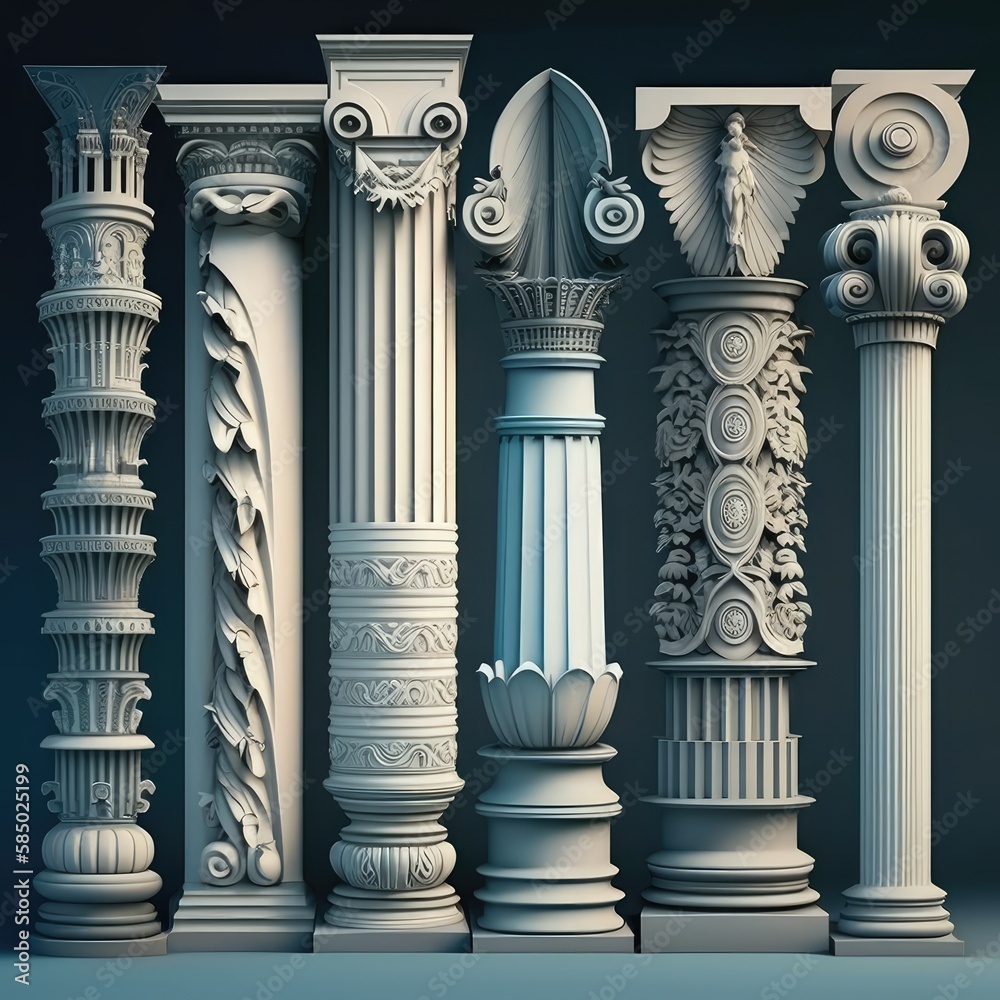 stone pillars for house